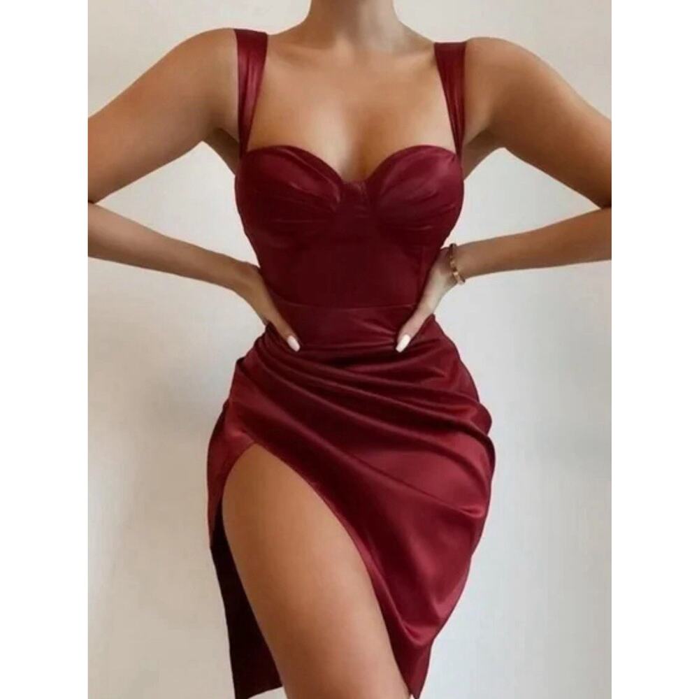 Heiress Beverly Hills Red Sexy Mini Dress XS New W Tags